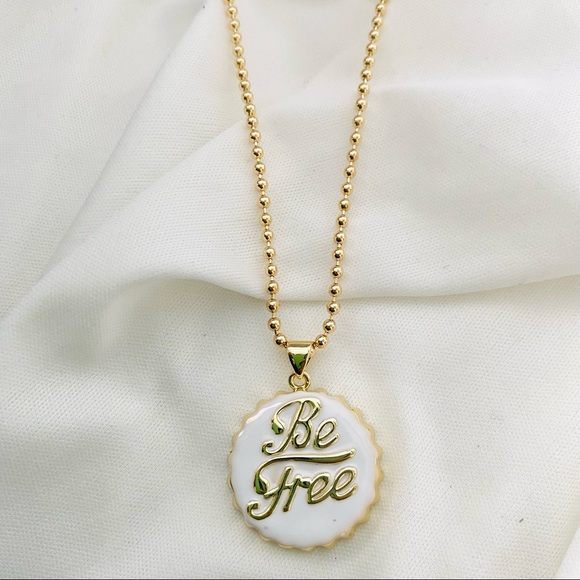 Be Free Bottle Cap Necklace - Picture 3 of 8